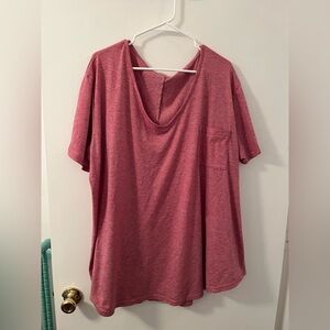 Tunic t shirt, v neck